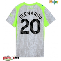 Camiseta Manchester City Bernardo Silva #20 Tercera Equipación para mujer 2025-26 manga corta
